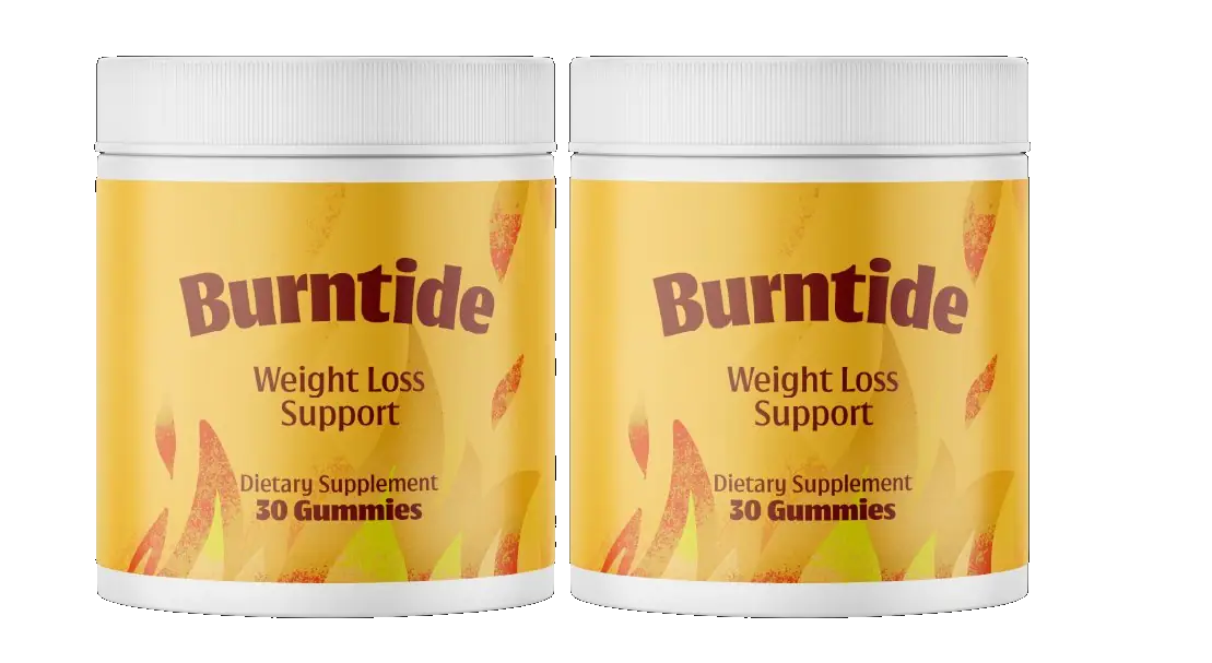 Two bottles of BurnTide BHB weight loss gummies